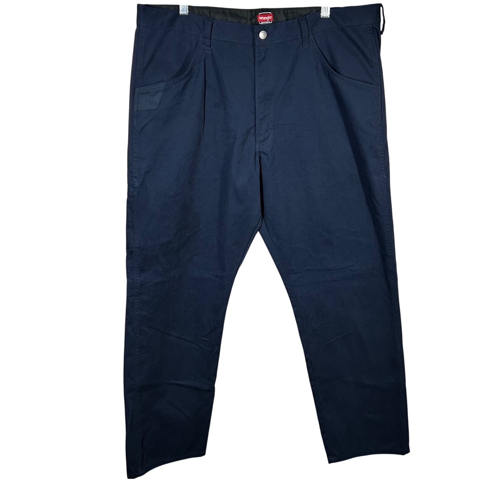 Wrangler Workwear Men Navy Blue Cotton‎ Polyester Utility Pants Size 40x32